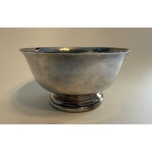 Vintage GORHAM Silverplated Bowl YC 795 Paul Revere Style Silver Plate 4.5"